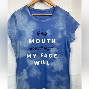 wound up tshirts youth woman size XXXL /21  tye dye graphic blue new